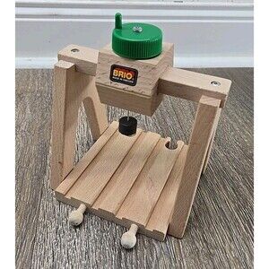 Brio Wooden Railway Train Overhead Crane #33386 Double Track Vintage